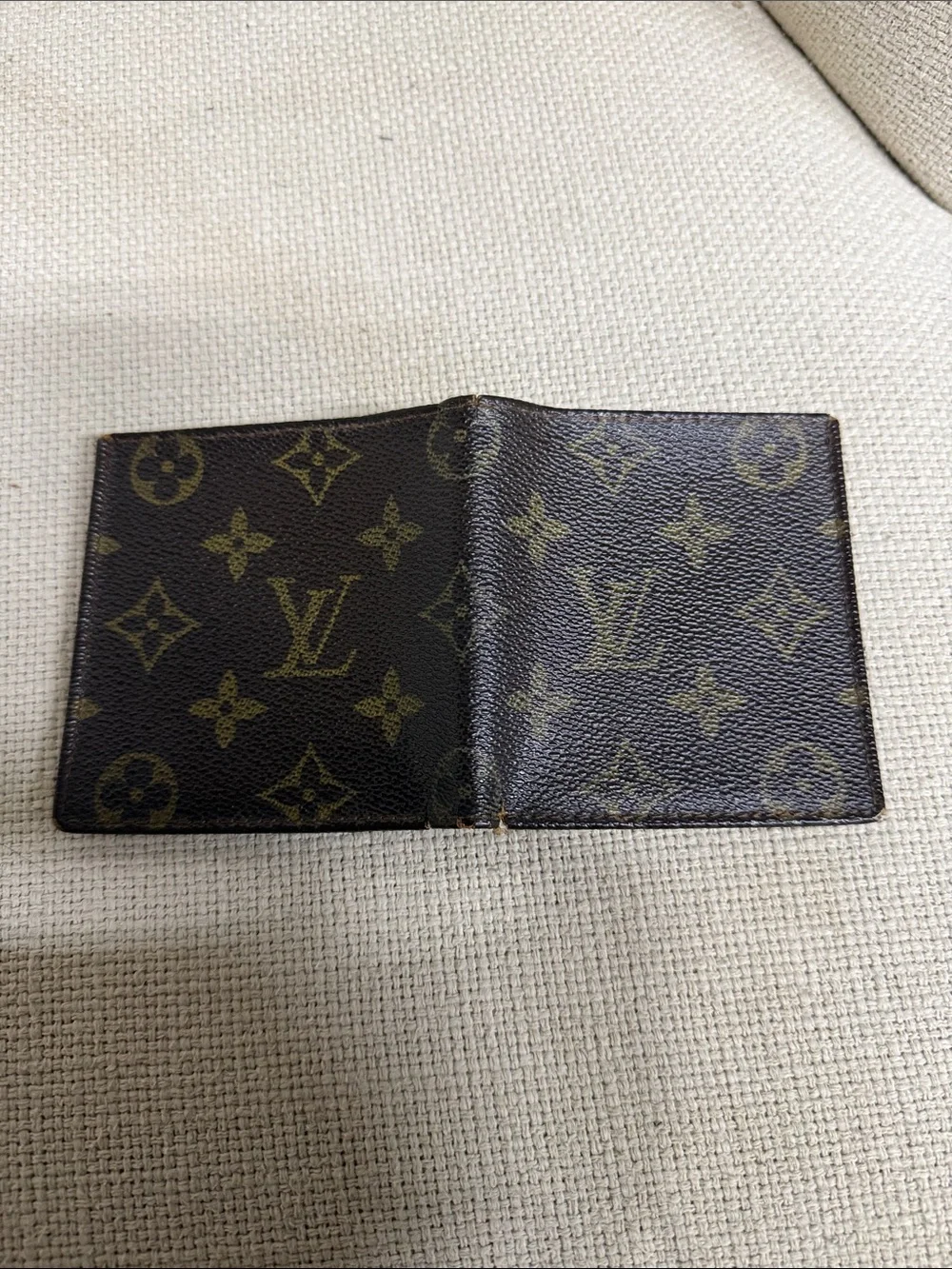 Louis Vuitton Monogram Card Holder Wallet - Brown/Gold Monogram-1985 Vintage